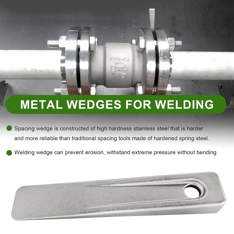 HEBRAR WG-5 Welding Wedge Pipe Wedge, 5 inch Steel Wedges for Leveling, Spacing Wedges for Welding Pipe Spacer Wedge for Planers, Shapers, and Other Applications, Small Metal Wedges, Wedge Tool Anchors - Image 4